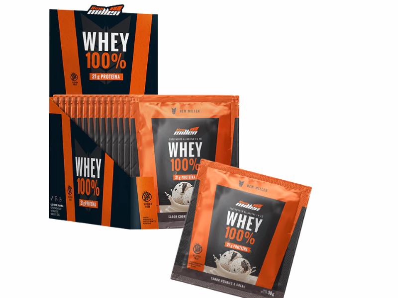WHEY 100% 15X30G - NEW MILLEN - Imagem 4
