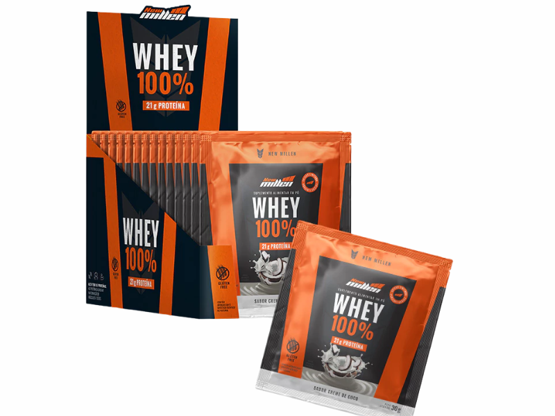 WHEY 100% 15X30G - NEW MILLEN - Imagem 5
