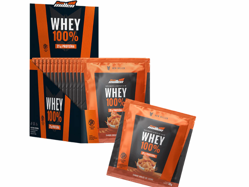 WHEY 100% 15X30G - NEW MILLEN - Imagem 6