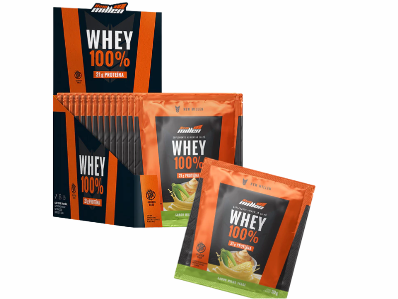 WHEY 100% 15X30G - NEW MILLEN - Imagem 8