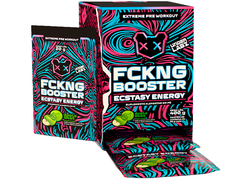 PRÉ - TREINO FCKNG BOOSTER APPLE BEAT 20UN 20G - UNDER LABZ