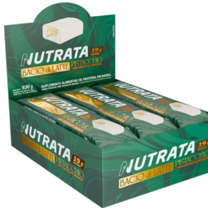 BARRA PROTEICA BACIO DI LATTE PISTACHE CAIXA C/ 9UN 70G - NUTRATA