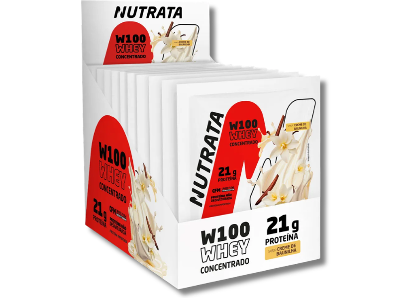 WHEY 100% 12X30G SACHÊ - NUTRATA - Imagem 2
