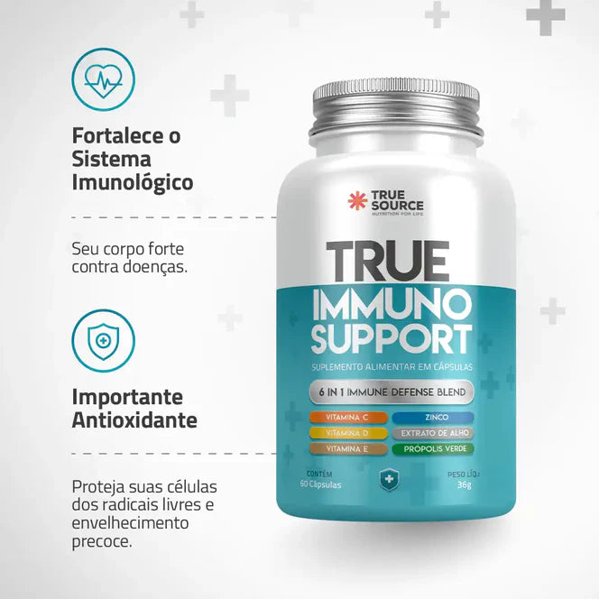IMMUNO SUPPORT 60CAPS - TRUE SOURCE - Imagem 3