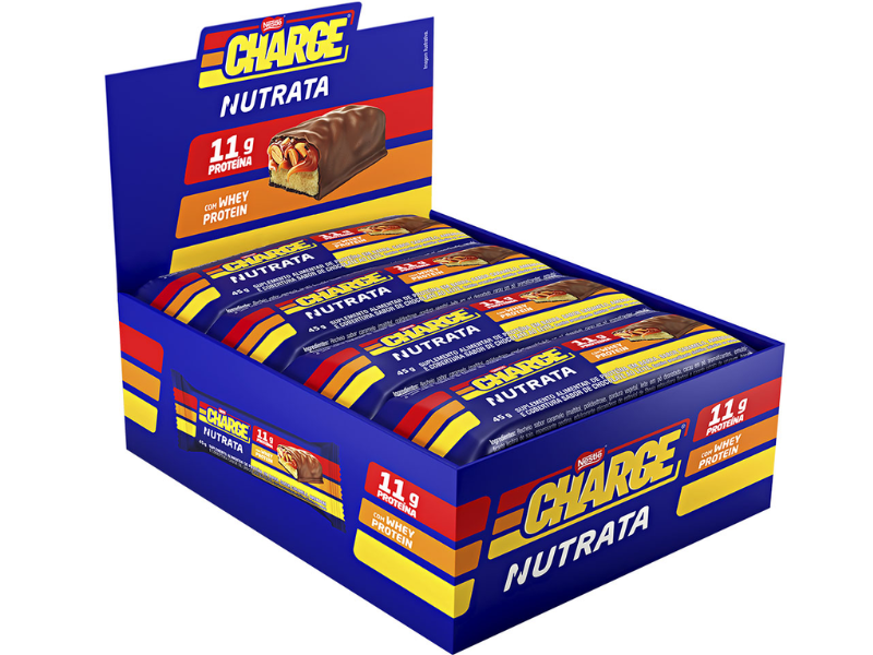BARRA PROTEICA CHARGE 12UN 45G - NUTRATA