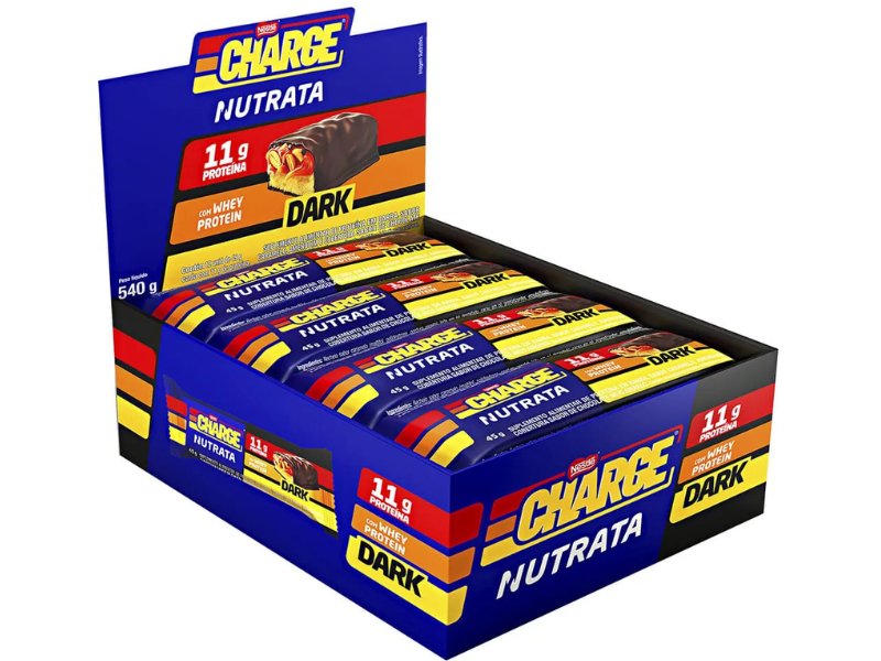 BARRA PROTEICA CHARGE 12UN 45G - NUTRATA - Imagem 2