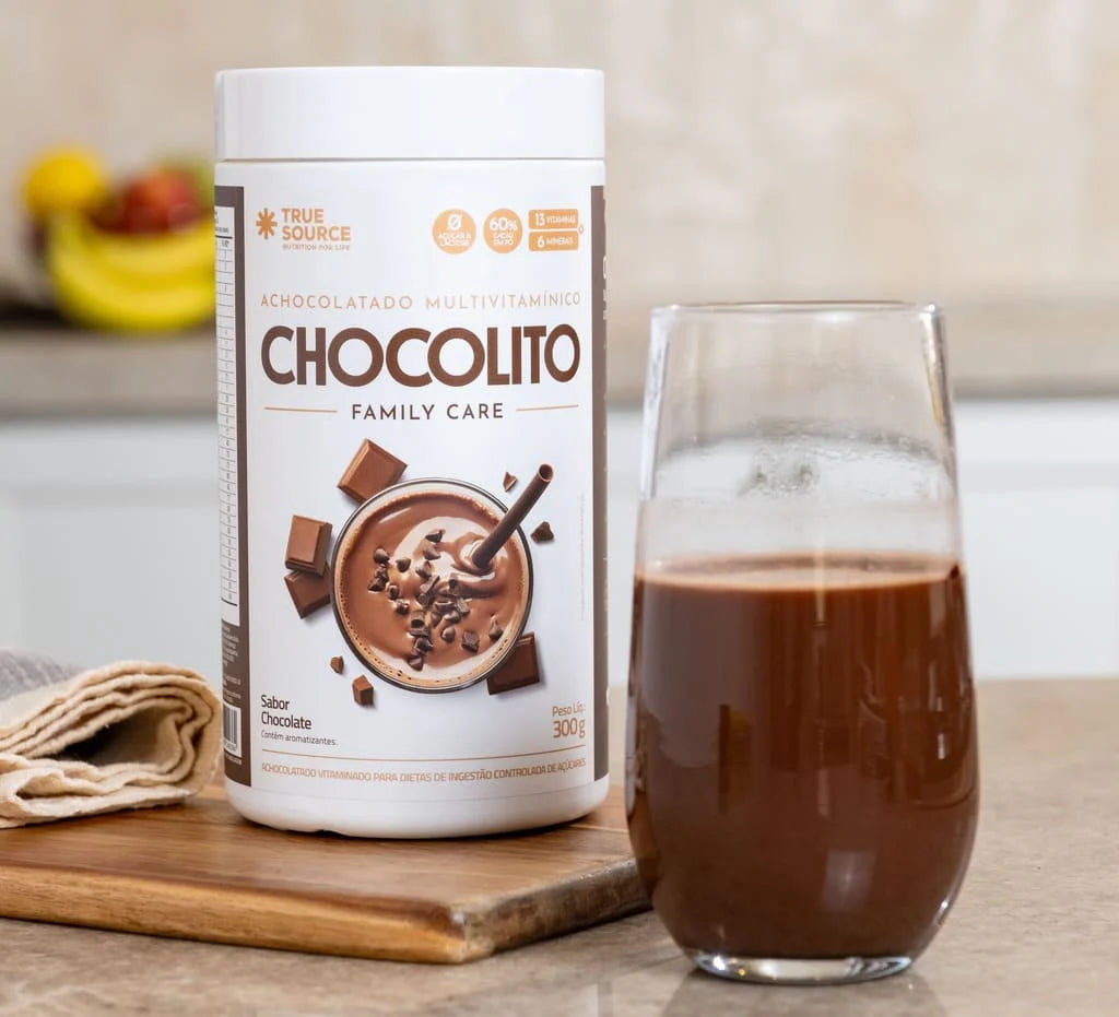CHOCOLITO MULTIVITAMÍNICO CHOCOLATE 300G - TRUE SOURCE - Imagem 2