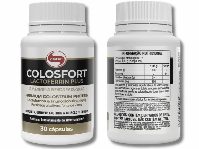 COLOSFORT LACTOFERRIN PLUS 30 CAPSULAS 400MG - VITAFOR