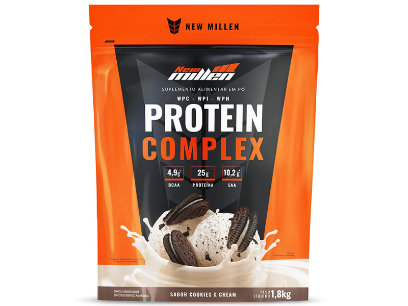 PROTEIN COMPLEX 1,8KG REFIL - NEW MILLEN - Imagem 3