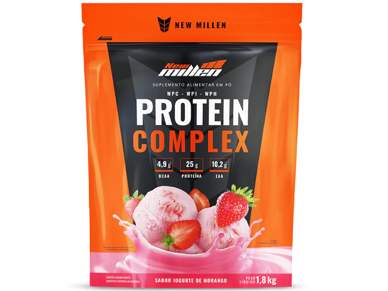 PROTEIN COMPLEX 1,8KG REFIL - NEW MILLEN - Imagem 4