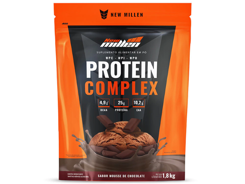 PROTEIN COMPLEX 1,8KG REFIL - NEW MILLEN - Imagem 5