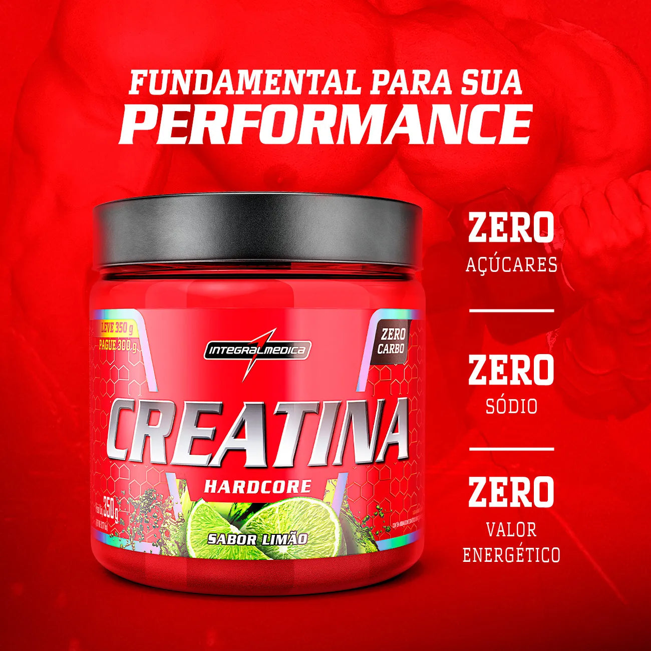 CREATINA 100% 350G - INTEGRALMEDICA - Imagem 3