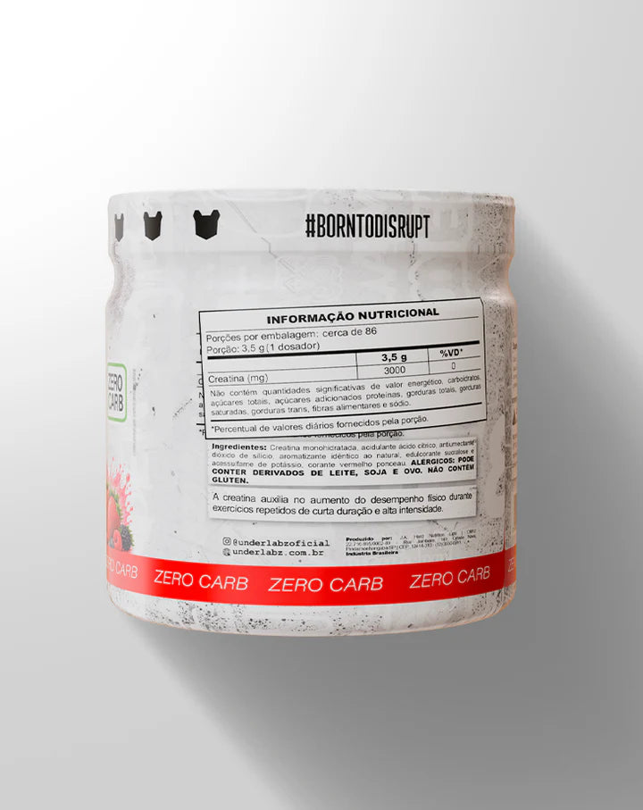 CREATINA BORNTODISRUPT 300G - UNDER LABZ - Imagem 2
