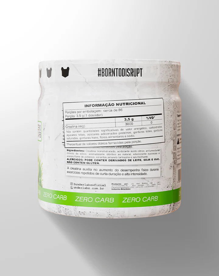 CREATINA BORNTODISRUPT 300G - UNDER LABZ - Imagem 4