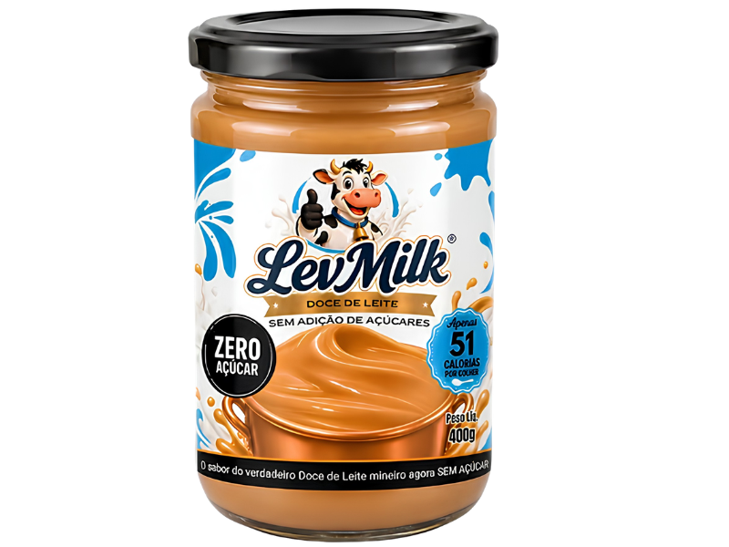 DOCE DE LEITE ZERO AÇUCAR 400G - LEV MILK