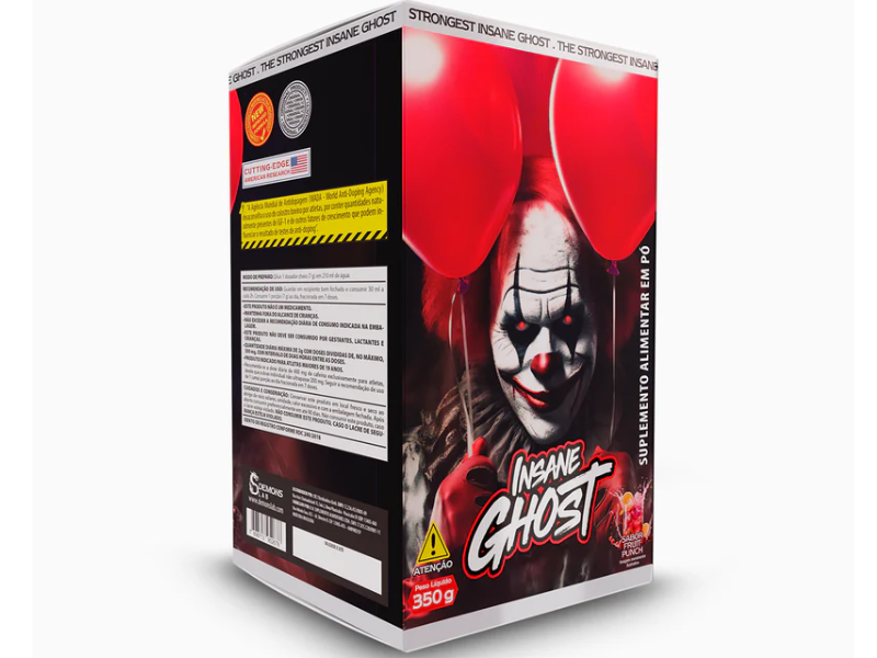 PRE TREINO INSANE GHOST FRUIT PUNCH 350G - DEMONS LAB - Imagem 3