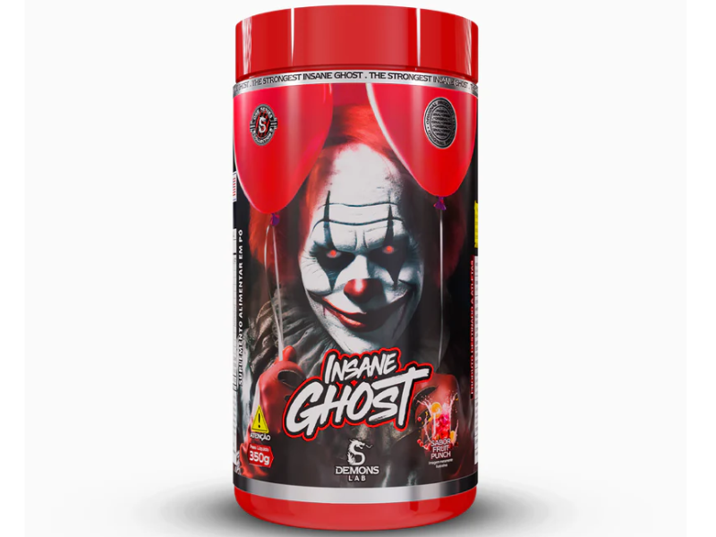 PRE TREINO INSANE GHOST FRUIT PUNCH 350G - DEMONS LAB - Imagem 2