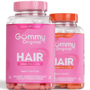 GUMMY HAIR PROMOPACK TUTTI FRUTTI 60UN + MELANCIA 60UN