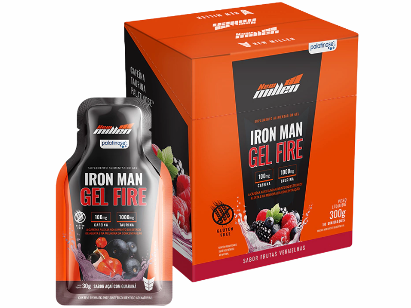 IRON MAN GEL FIRE 10X30G - NEW MILLEN - Imagem 2