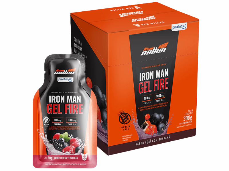 IRON MAN GEL FIRE 10X30G - NEW MILLEN - Imagem 3