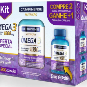 KIT OMEGA 3 1000MG 300CAPS - CATARINENSE NUTRICAO