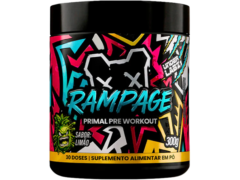 PRÉ - TREINO RAMPAGE 300G - UNDER LABZ - Imagem 2