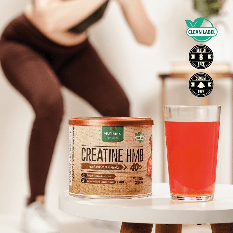 CREATINA HMB MORANGO 300G - NUTRIFY - Imagem 3