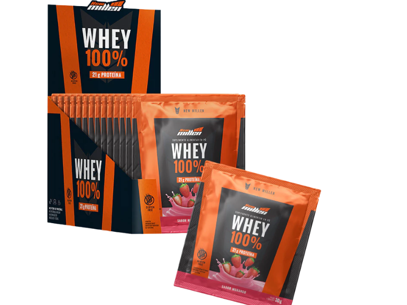 WHEY 100% 15X30G - NEW MILLEN - Imagem 10