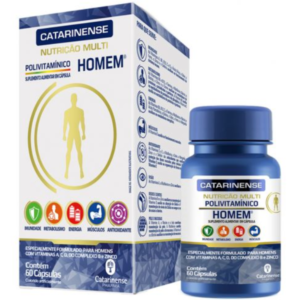 MULTI POLIVITAMINICO HOMEM 60CAPS - CATARINENSE NUTRICAO