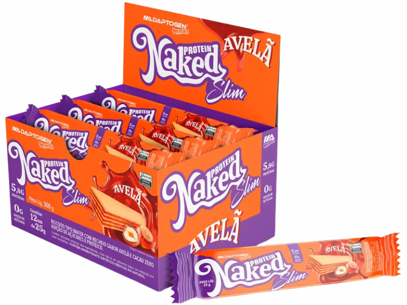NAKED PROTEIN SLIM CAIXA C/ 12UN 25G - ADAPTOGEN - Imagem 4