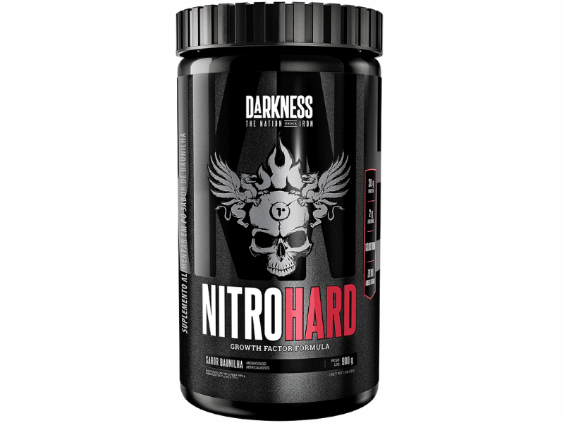 WHEY BLEND NITROHARD 900G POTE - DARKNESS - Imagem 3