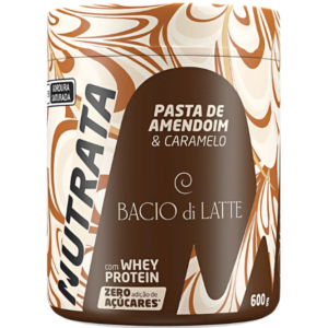PASTA AMENDO WHEY BACIO DI LATTE CARAMELO SALGADO 600G - NUTRATA
