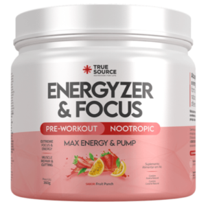 PRE TREINO ENERGYZER E FOCUS 360G - TRUE SOURCE