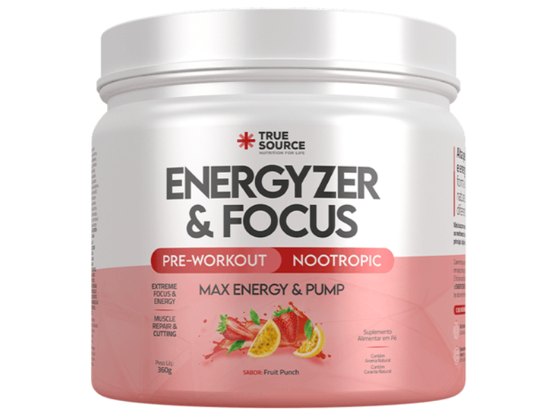 PRE TREINO ENERGYZER E FOCUS 360G - TRUE SOURCE