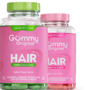 GUMMY HAIR PROMOPACK TUTTI FRUTTI 60UN + MAÇA VERDE 60UN