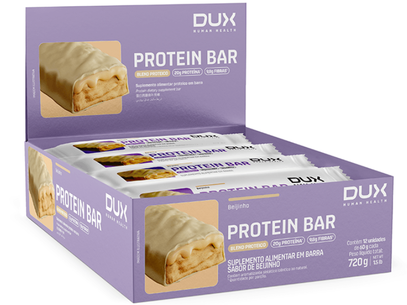 PROTEIN BAR C/12UN 60G - DUX NUTRITION