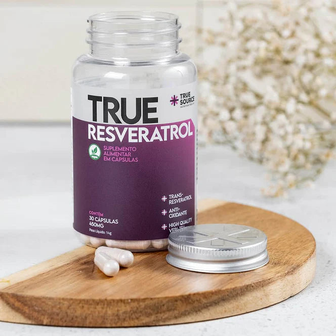 RESVERATROL 450MG 30CAPS - TRUE SOURCE - Imagem 3