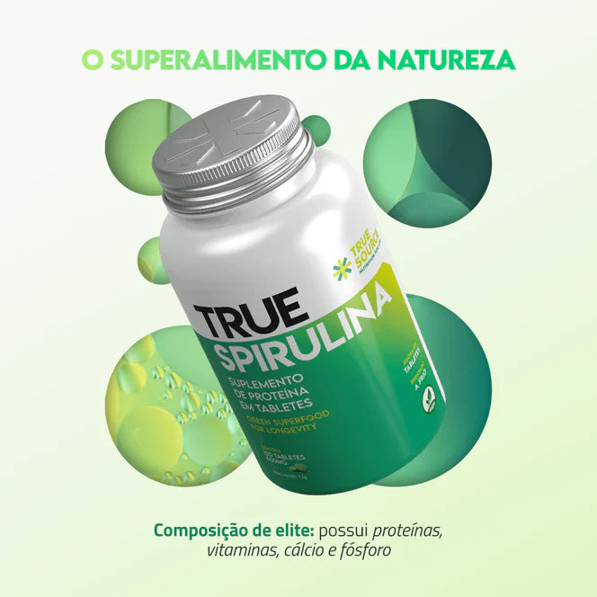 SPIRULINA 120 TABLETES - TRUE SOURCE - Imagem 3