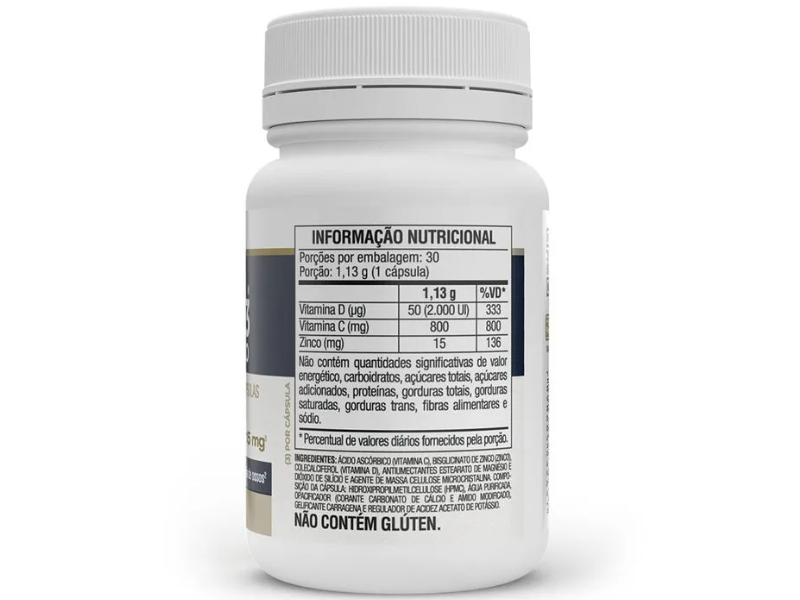 VITA D3 + C + ZINCO 30CAPS 1000MG - VITAFOR - Imagem 2