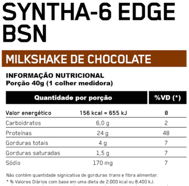 BSN SYNTHA CHOCOLATE 6 2,47 LBS (1,12KG) - OPTIMUN NUTRITON - Imagem 2