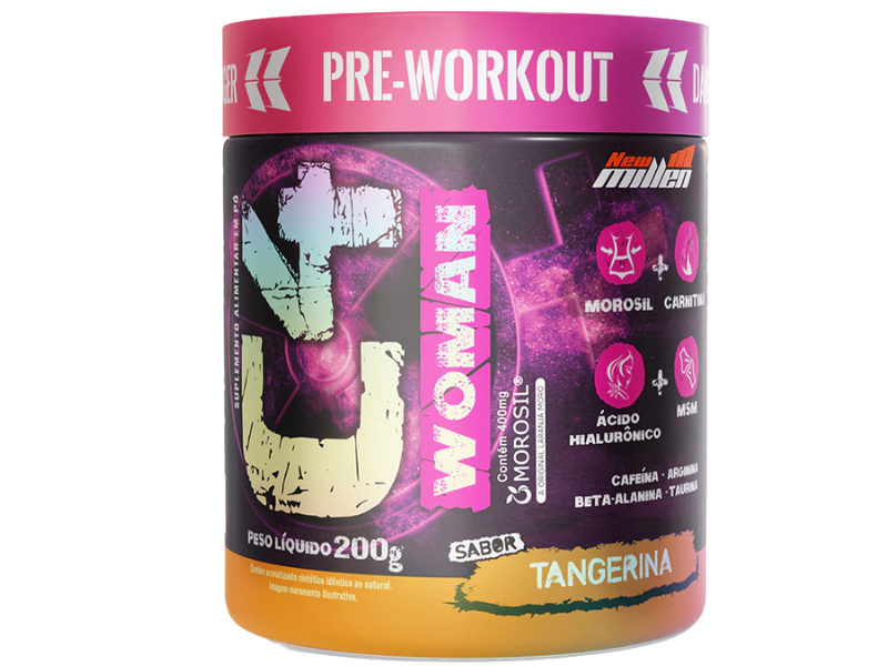 PRE TREINO C4 WOMAN 200G - NEW MILLEN - Imagem 3