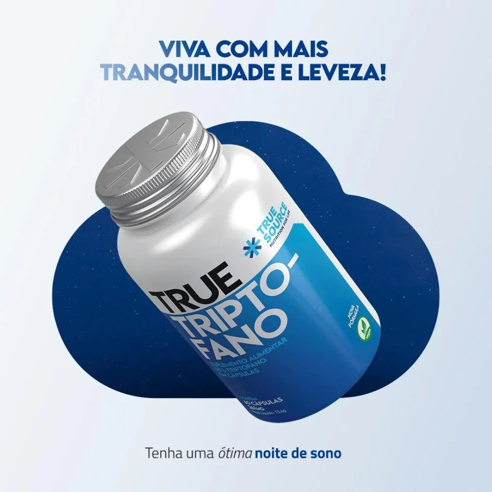 TRIPTOFANO 400MG 60CAPS - TRUE SOURCE - Imagem 2