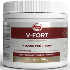 PRÉ-TREINO V FORT (C/ CAFEINA) 240G - VITAFOR