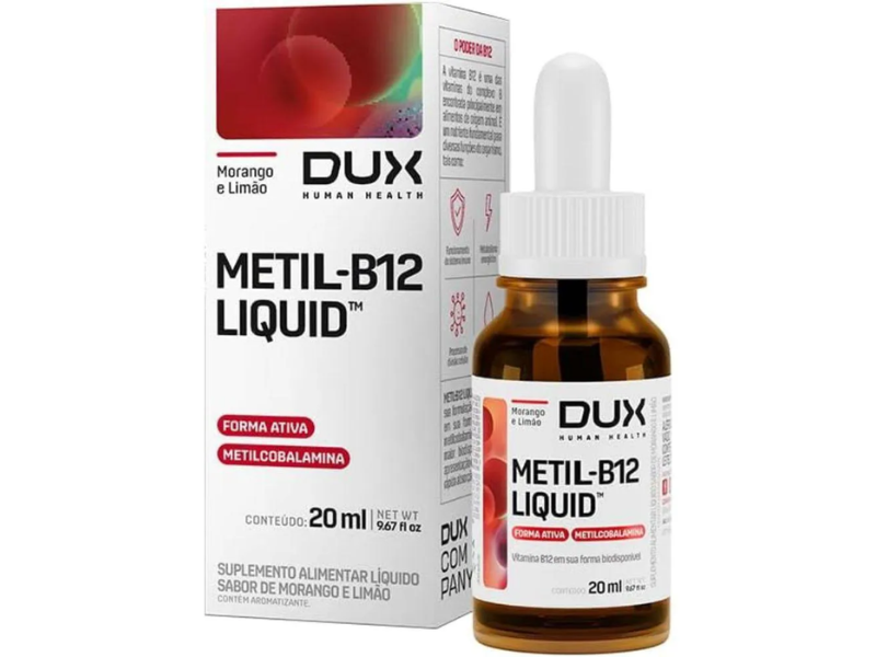 VITAMINA B12 MORANGO E LIMÃO 20ML - DUX