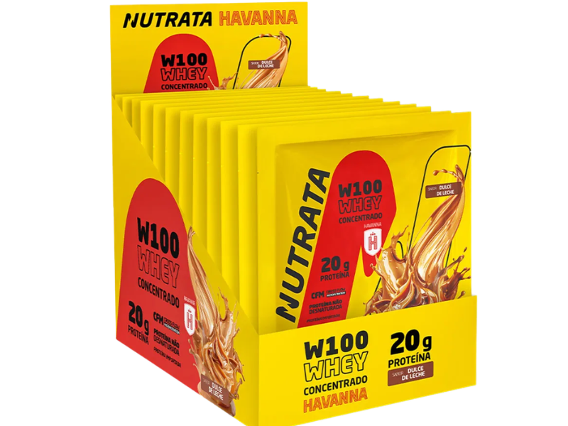 WHEY 100% HAVANNA DOCE DE LEITE 12X30G SACHÊ - NUTRATA
