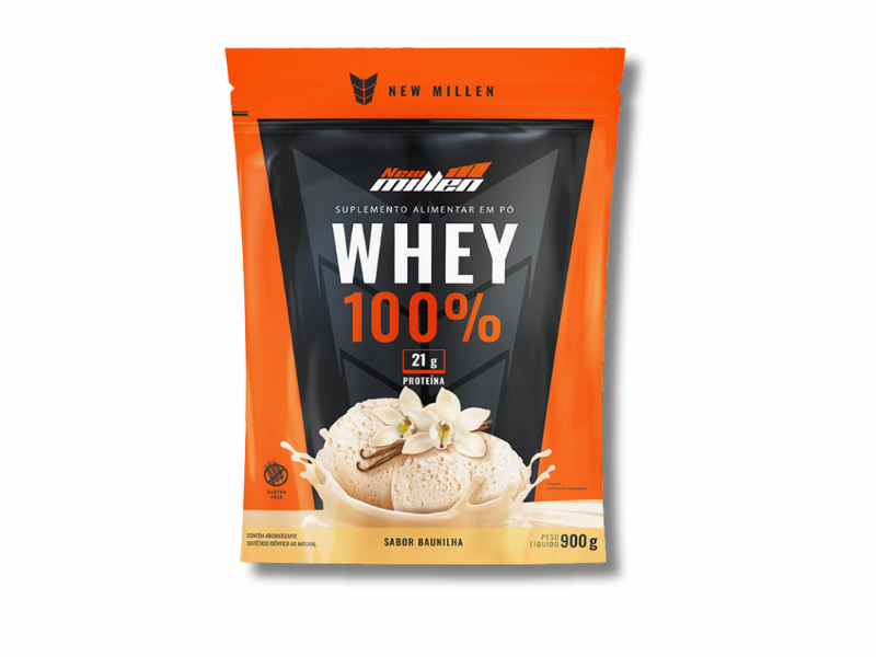 WHEY 100% REFIL 900G - NEW MILLEN - Imagem 2
