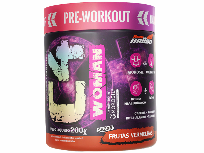 PRE TREINO C4 WOMAN 200G - NEW MILLEN - Imagem 2