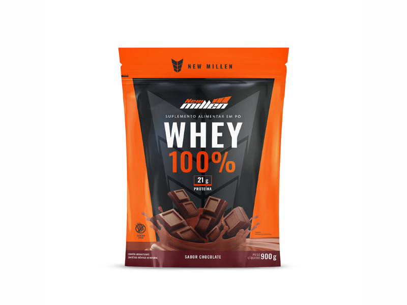 WHEY 100% REFIL 900G - NEW MILLEN - Imagem 3