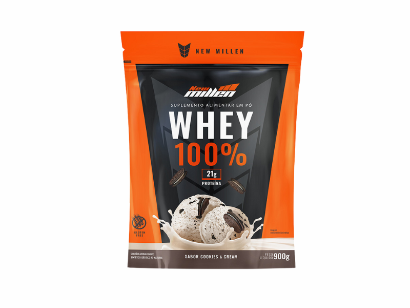 WHEY 100% REFIL 900G - NEW MILLEN - Imagem 4