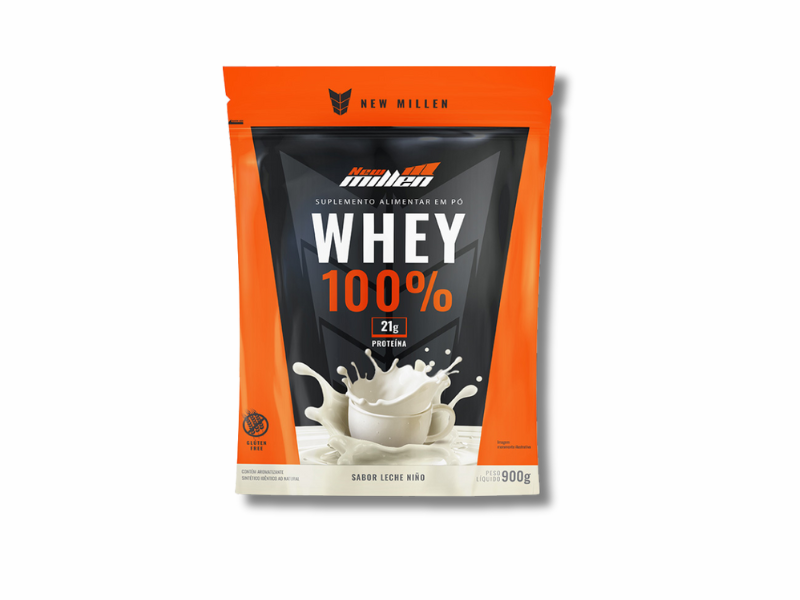 WHEY 100% REFIL 900G - NEW MILLEN - Imagem 7